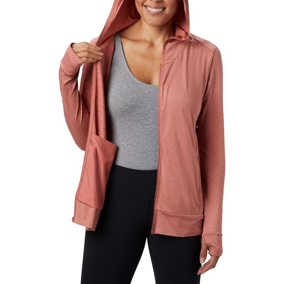 Columbia Women's Place To Place II Full-Zip - Dark Coral Heather - Size M  - New - Picture 4 of 5